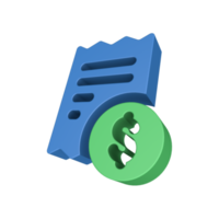 3D-financiën pictogram png