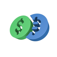 icône de finances 3d png