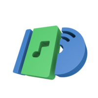 icône de la musique 3d png