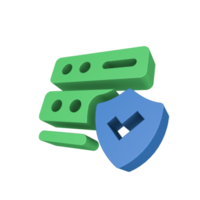 icono de seguridad cibernética 3d png