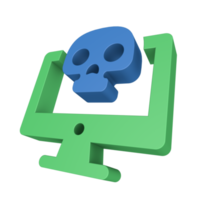 3D Cyber Security Icon png