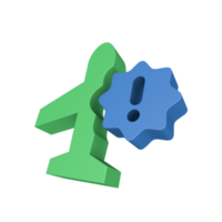 icono de seguro 3d png