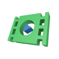 ícone de celebridade do cinema 3D png