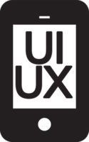 ui ux ikon tecken design png