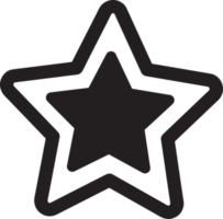 diseño de símbolo de signo de icono de estrella png