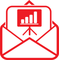 Design von E-Mail- und Mail-Icon-Schildern png