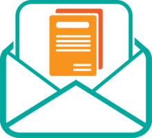 Design von E-Mail- und Mail-Icon-Schildern png