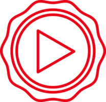 Schaltfläche Video-Player-Symbol-Zeichen-Design png