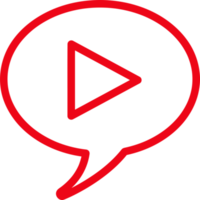 Schaltfläche Video-Player-Symbol-Zeichen-Design png