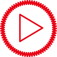 Schaltfläche Video-Player-Symbol-Zeichen-Design png