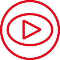 Schaltfläche Video-Player-Symbol-Zeichen-Design png