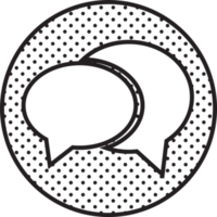 speech bubble chat icon sign design png