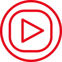 button video player icon sign design png