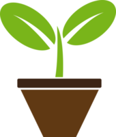 diseño de signo de concepto de icono de árbol de planta png