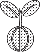 projeto de sinal de conceito de ícone de árvore de planta png