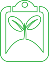 diseño de signo de concepto de icono de árbol de planta png