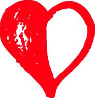 main dessiner coeur icône conception de signe d'amour png