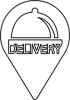 Food delivery icon sign symbol design png