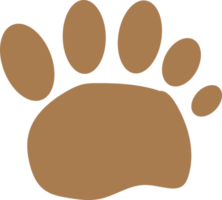 disegno del segno dell'icona dell'impronta animale png