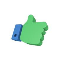 ícone de gesto de mão 3D