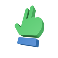 Icona del gesto della mano 3d png