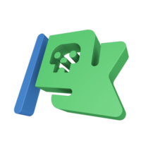 icono de seguridad cibernética 3d png