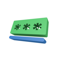 icono de seguridad cibernética 3d png