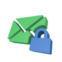 3D Cyber Security Icon png