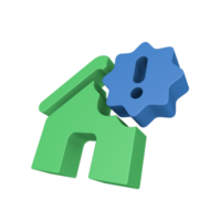 icono de seguro 3d png