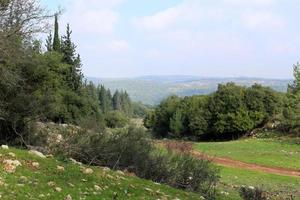 Landscape in the mountains in northern Israel photo