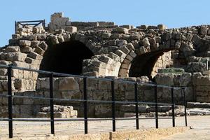 January 8, 2022 . Caesarea is an ancient city located on the Mediterranean coast of Israel. photo