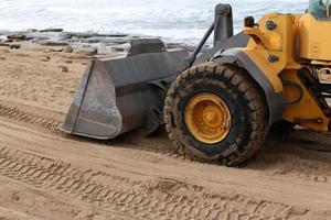 Work and working tools at a construction site in Israel. photo