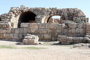 January 8, 2022 . Caesarea is an ancient city located on the Mediterranean coast of Israel. photo