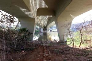 Bridge over a river in Israel. photo