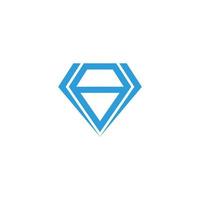 abstract blue diamond geometric design symbol vector