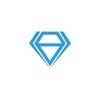 abstract blue diamond geometric design symbol vector