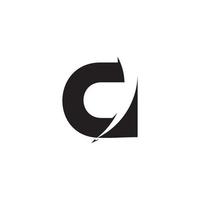 symbol vector of letter c slice arrow motion geometric design