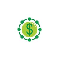 green money dollar circle motion arrows finance symbol vector