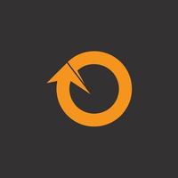 circle motion refresh arrow reload symbol vector