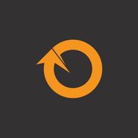 circle motion refresh arrow reload symbol vector