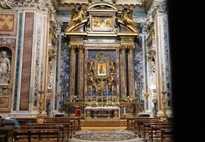 May 10, 2022 Rome Italy. Expensive decorations and jewels in the churches of Italy. photo