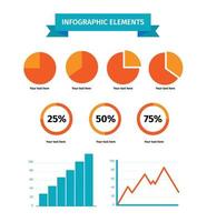 Set of infographic elements vector