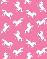 Vector seamless pattern of unicorn silhouette