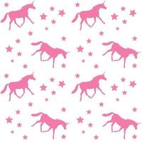 Vector seamless pattern of flat unicorn silhouette