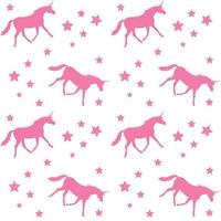 Vector seamless pattern of flat unicorn silhouette