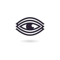 plantilla de diseño de logotipo de ojos de concepto creativo, icono de logotipo de cuidado de ojos vector