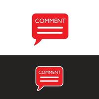 comment icon illustration, message. very suitable for use in social media, banners. vector