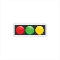 Vector illustration of a traffic light.