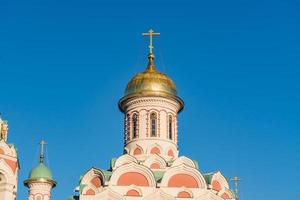 catedral de kazán en la plaza roja de moscú, primer plano foto