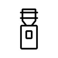 cooler with water icon vector. Isolated contour symbol illustration vector